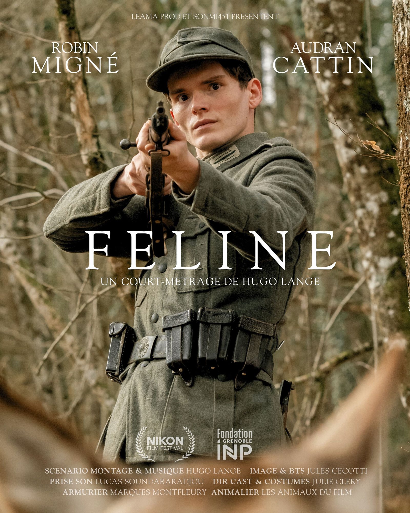 FELINE — affiche du court-métrage d'Hugo Lange