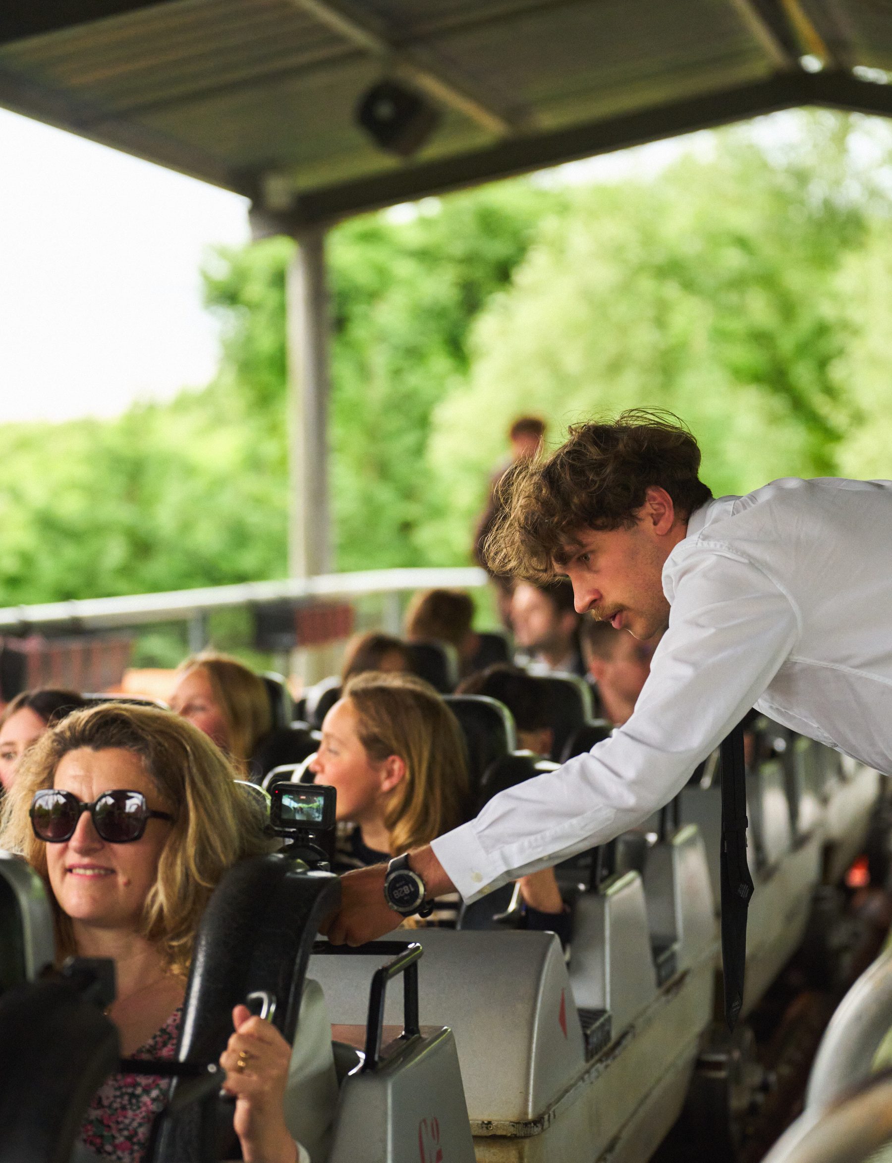 Hugo Lange en tournage de film de mariage